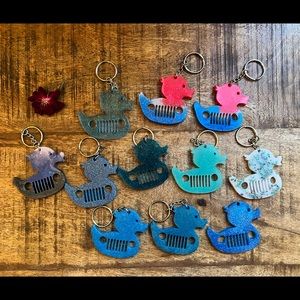 Duck Duck Jeep keychain